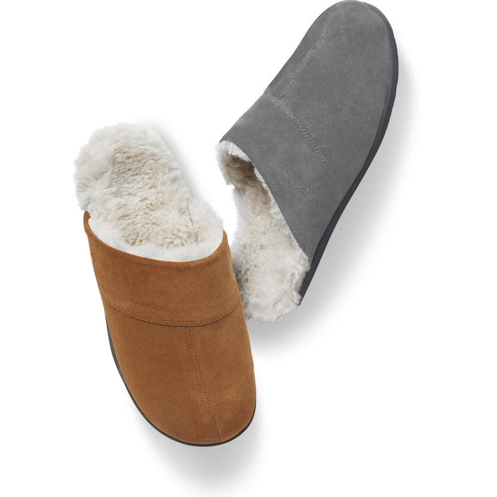 A pair of cozy slippers