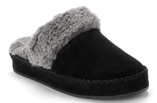 warm Marley black slippers